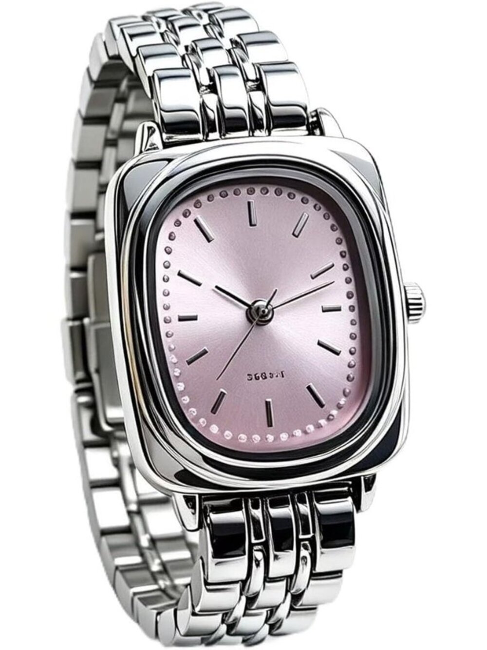 Women's Pink Dainty Casual Simple Fashionable Bracelet Analog Quartz Wrist Watch